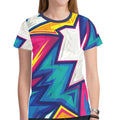 Colorful Abstract Geometric.jpg New All Over Print T-shirt for Women (Model T45)