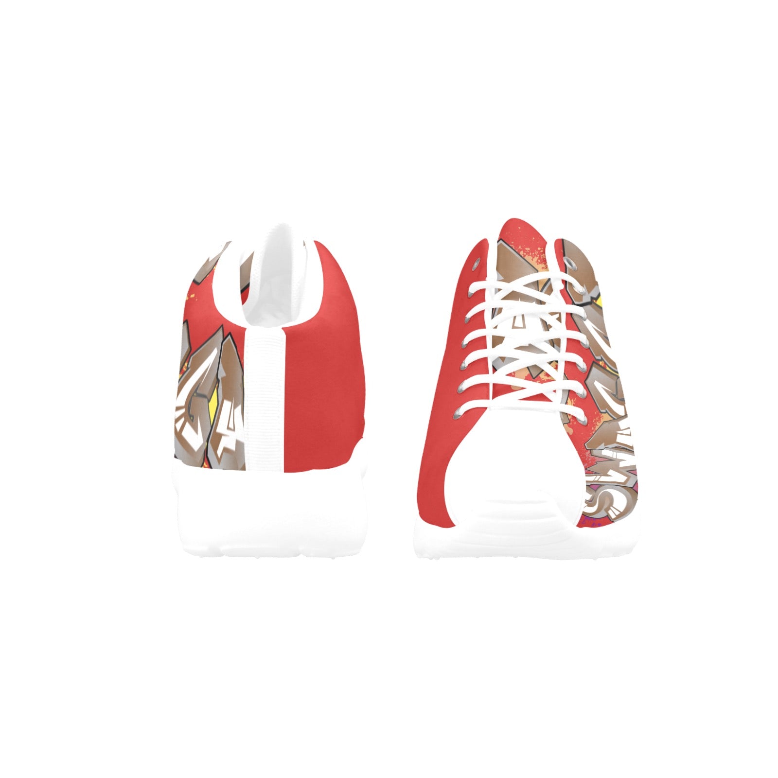 Final SWAGGA LOGO RED MENS Men's Basketball Training Shoes (Model 47502)
