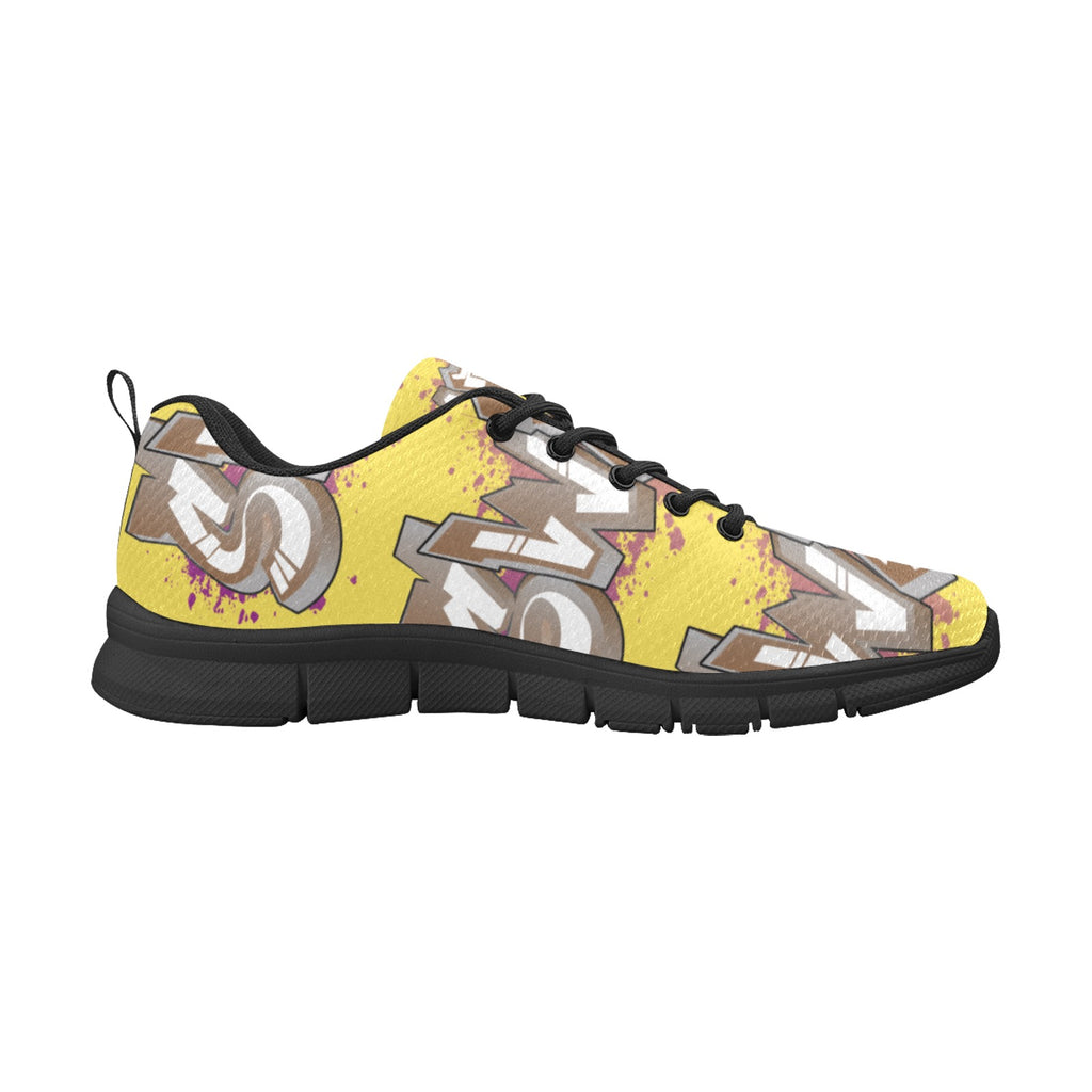 Final SWAGGA LOGO Banana Shoe Women's Breathable Running Shoes (Model 055)