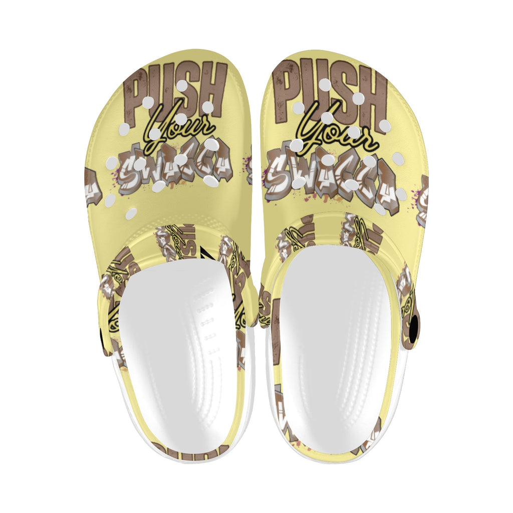 SWAGGA PUSH Custom Print Foam Clogs for Adults