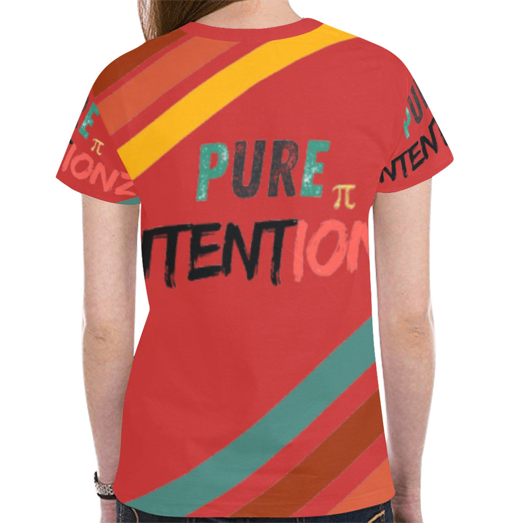 multicultural-RED UR INTENT New All Over Print T-shirt for Women (Model T45)