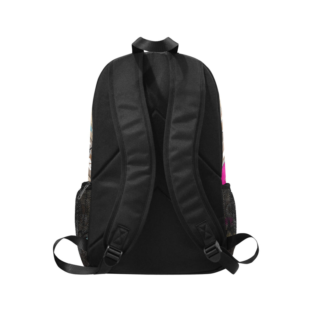 Grafitti SWAGGA Fabric Backpack with Side Mesh Pockets (Model 1659)