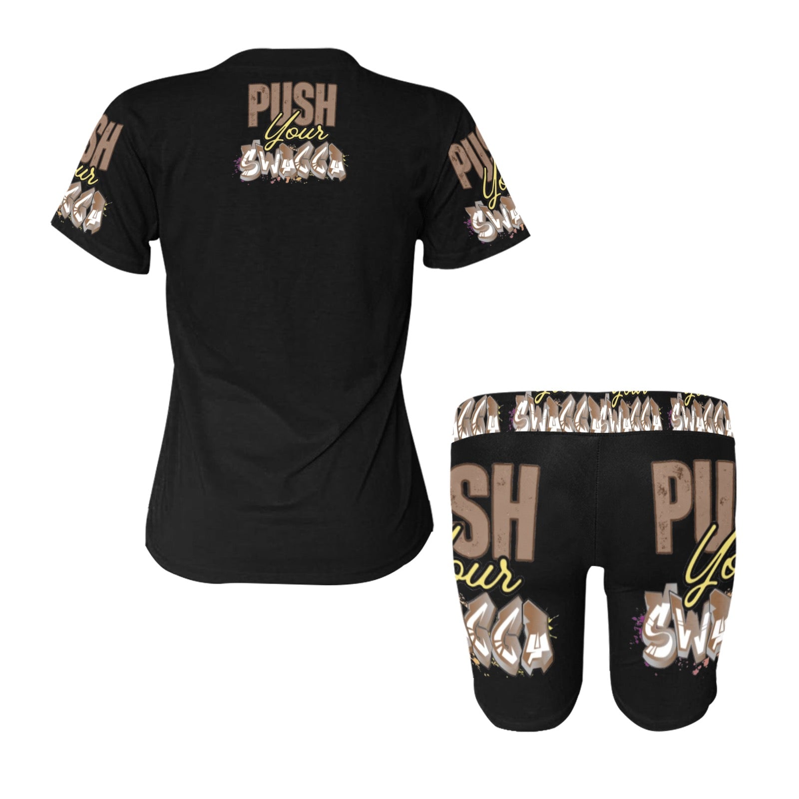 PUSH SWAGGA YOGA Women's Short Yoga Set