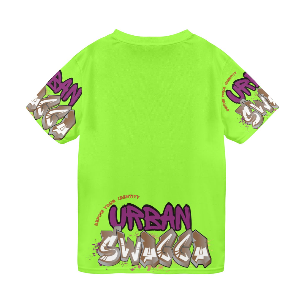 Urban SWAGGA LIME New All Over Print T-shirt for Men (Model T45)
