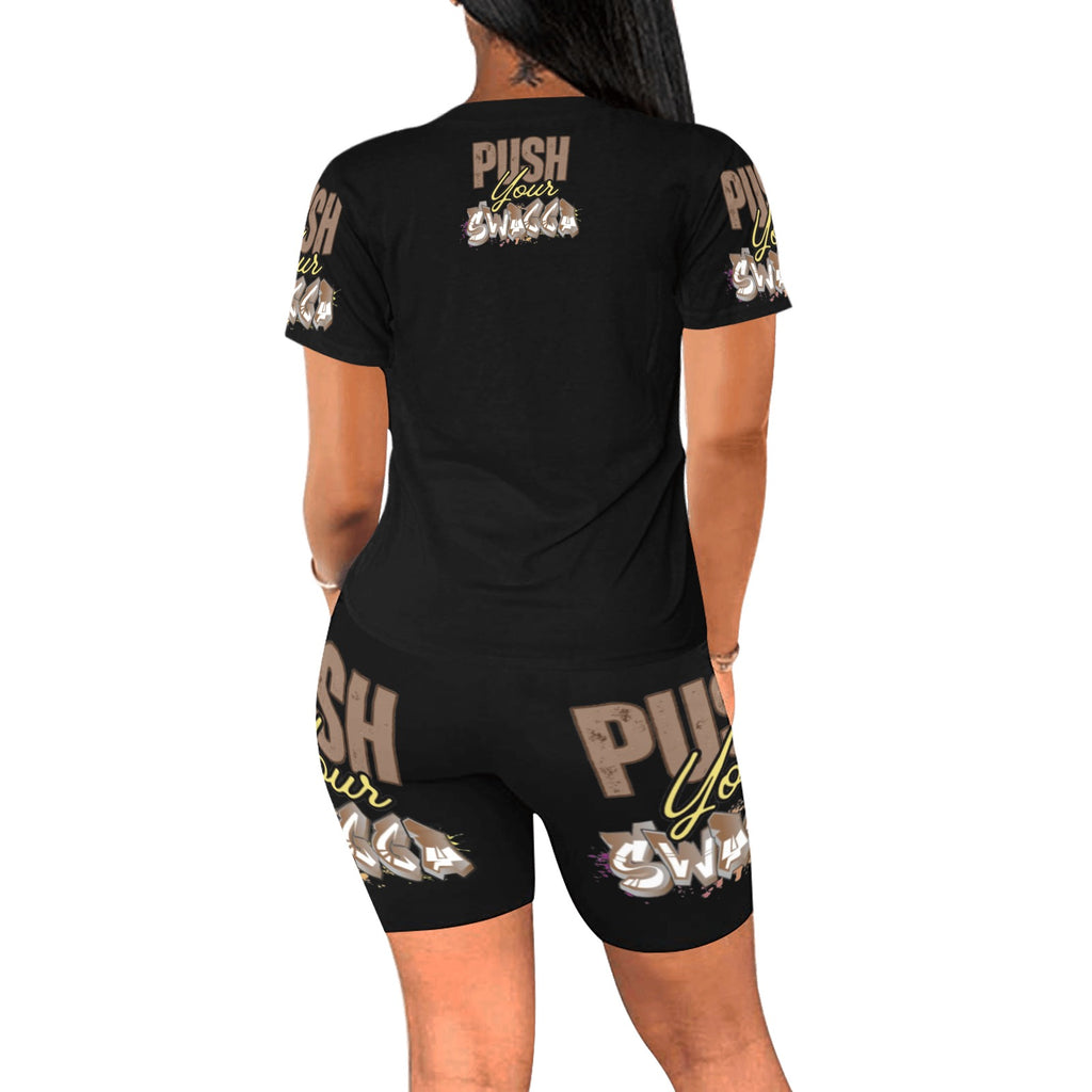 PUSH SWAGGA YOGA Women's Short Yoga Set