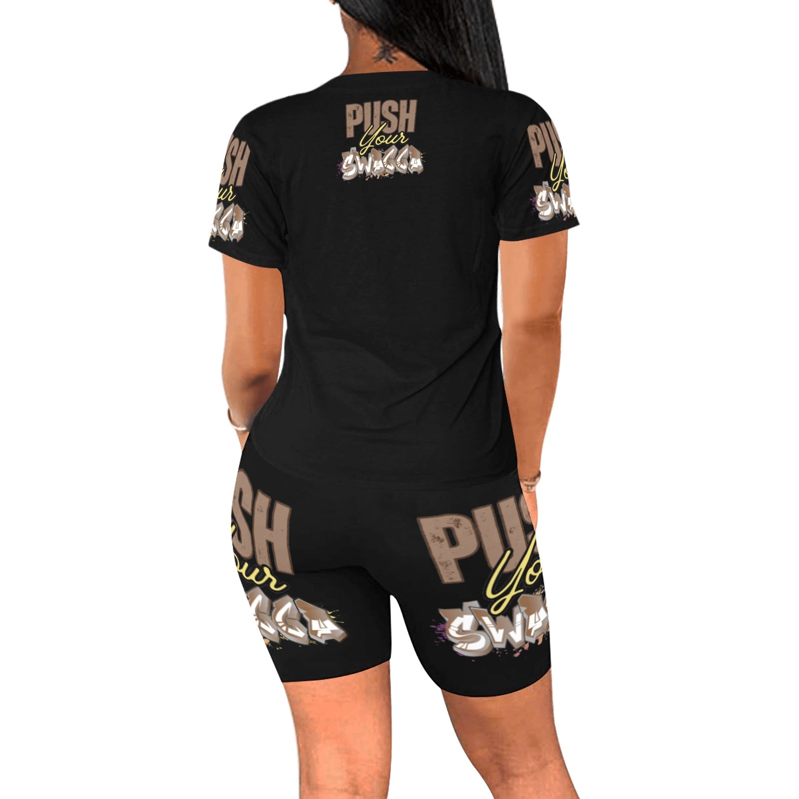 PUSH SWAGGA YOGA Women's Short Yoga Set