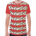 Final SWAGGA LOGO Red New All Over Print T-shirt for Men (Model T45)