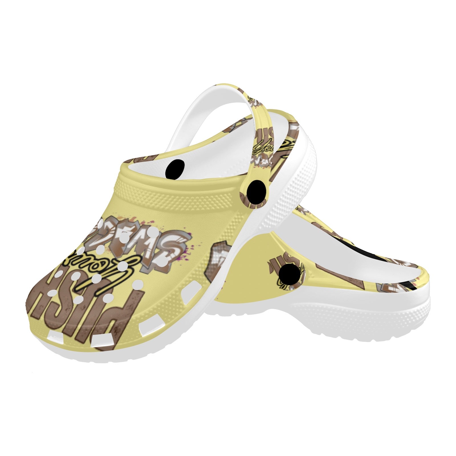 SWAGGA PUSH Custom Print Foam Clogs for Adults