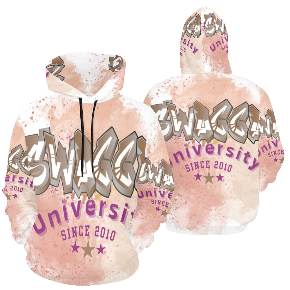 SWAGGA U All Over Print Hoodie for Women (USA Size) (Model H13)