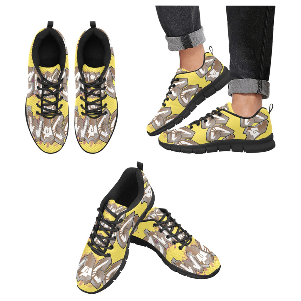 Final SWAGGA LOGO Banana Shoe Women's Breathable Running Shoes (Model 055)