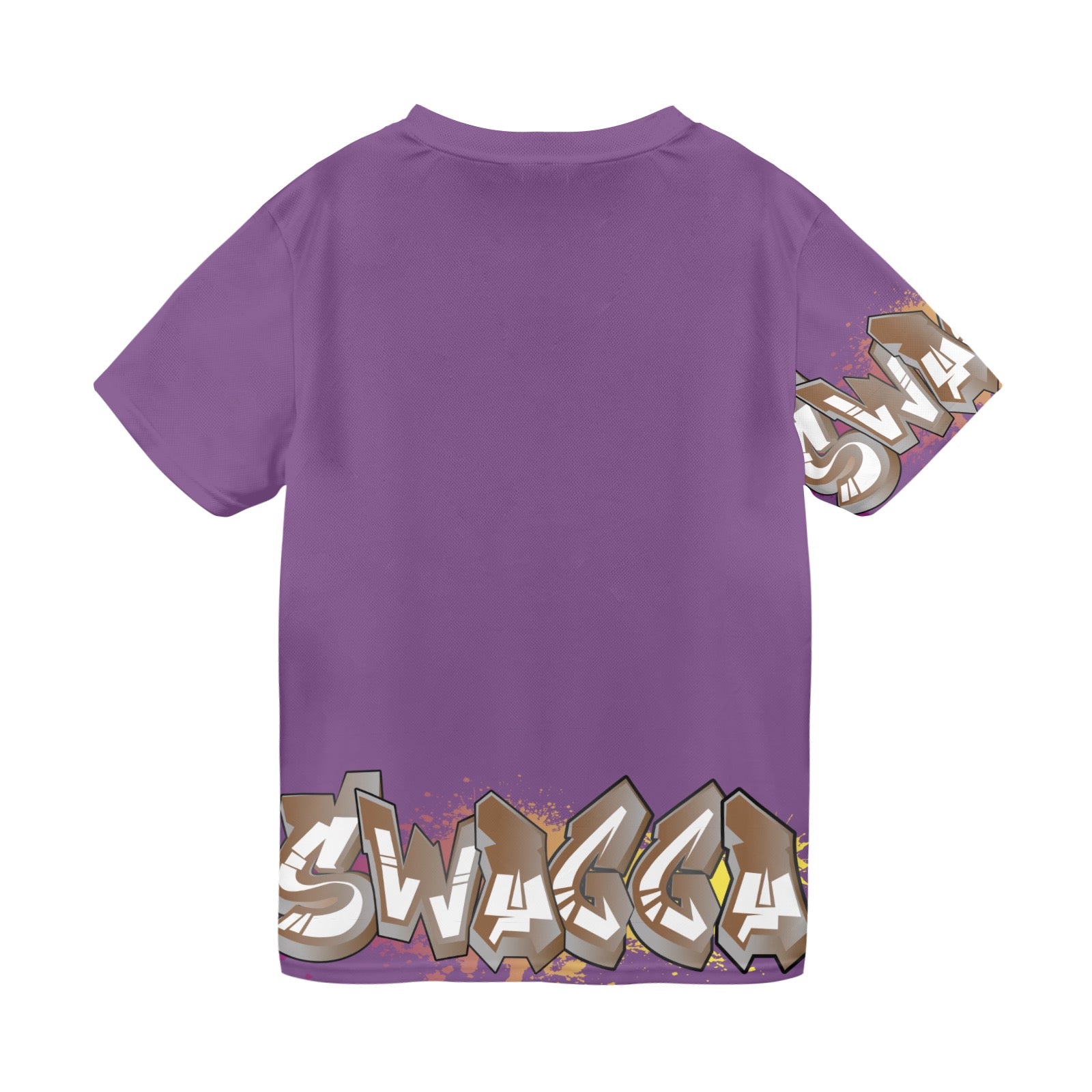 Final SWAGGA LOGO PURPLE New All Over Print T-shirt for Men (Model T45)