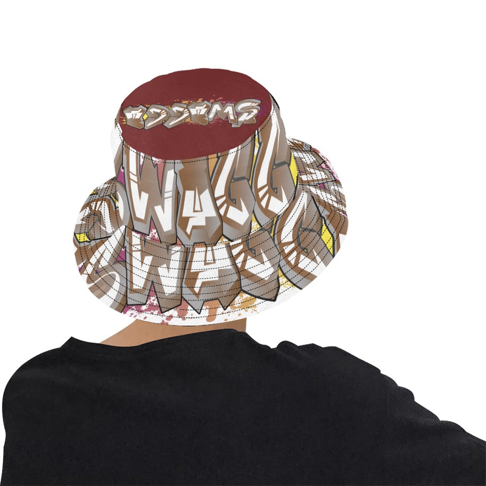 Final SWAGGA LOGO BURG TOP All Over Print Bucket Hat for Men