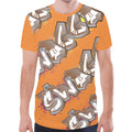 Final SWAGGA LOGO Orange New All Over Print T-shirt for Men (Model T45)