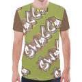 Final SWAGGA LOGO Olive Green New All Over Print T-shirt for Men (Model T45)