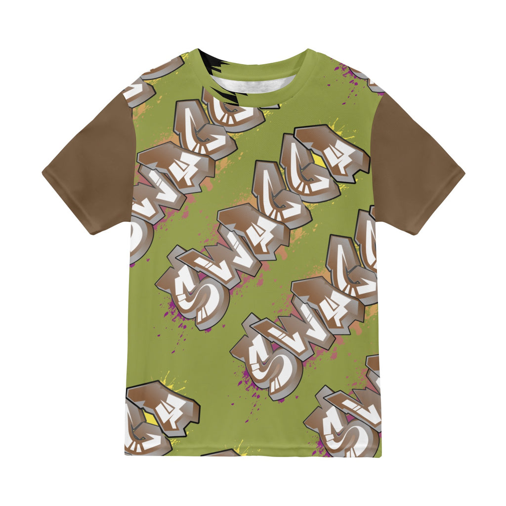 Final SWAGGA LOGO Olive Green New All Over Print T-shirt for Men (Model T45)