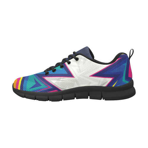 Colorful Abstract Geometric.jpg Ladies Shazam Women's Breathable Running Shoes (Model 055)