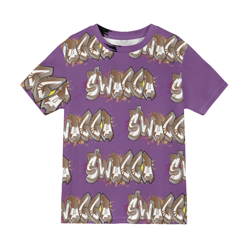 Final SWAGGA LOGO PURPLE New All Over Print T-shirt for Men (Model T45)