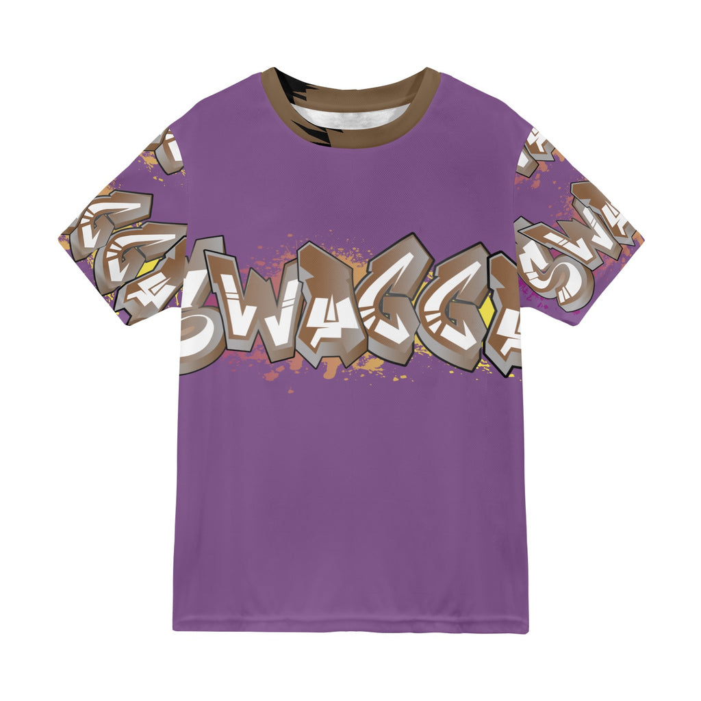 Final SWAGGA LOGO MENS PURPLE New All Over Print T-shirt for Men (Model T45)