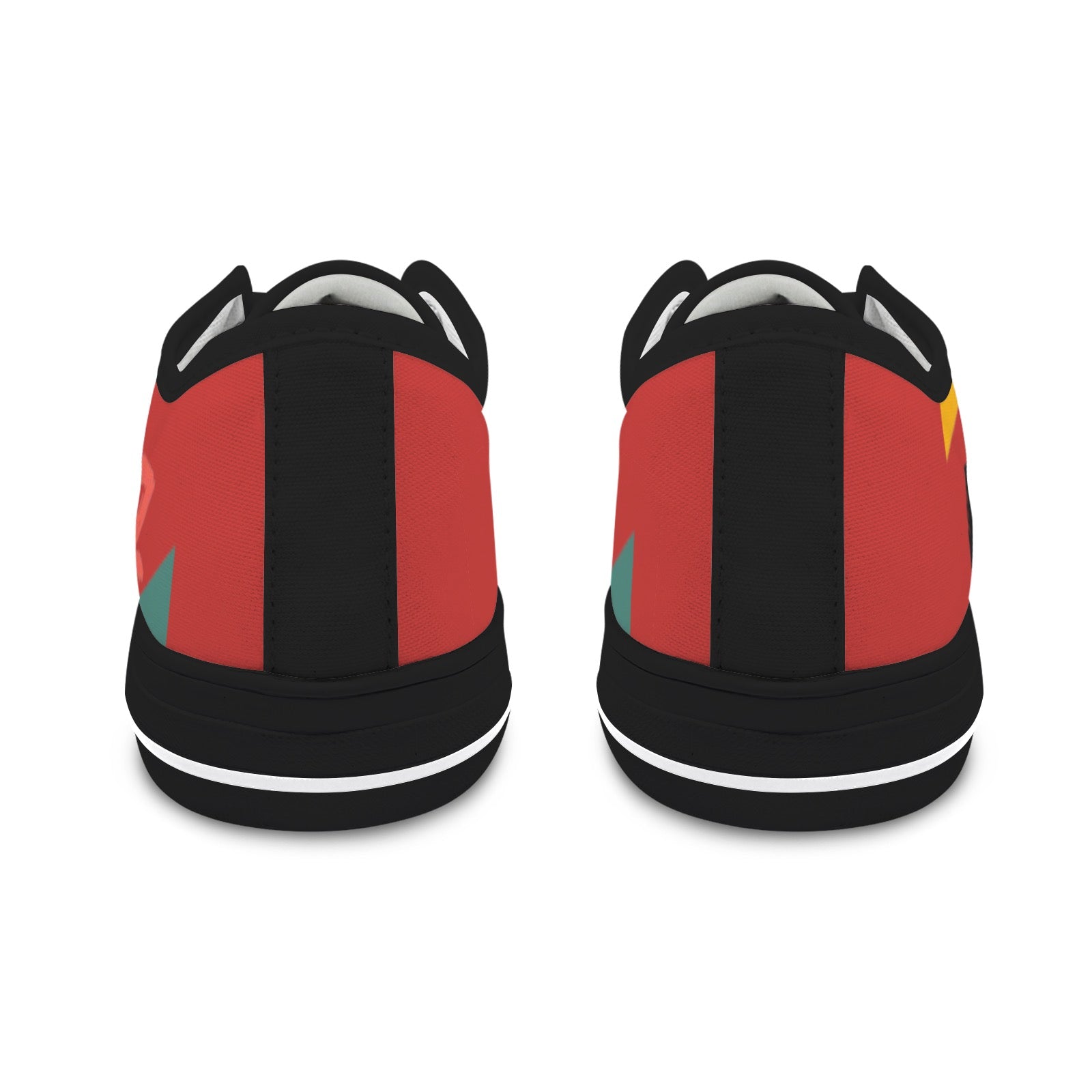 multicultural Red UR INTENT Seattle Low Top Women's Shoes (Model 1013-6)