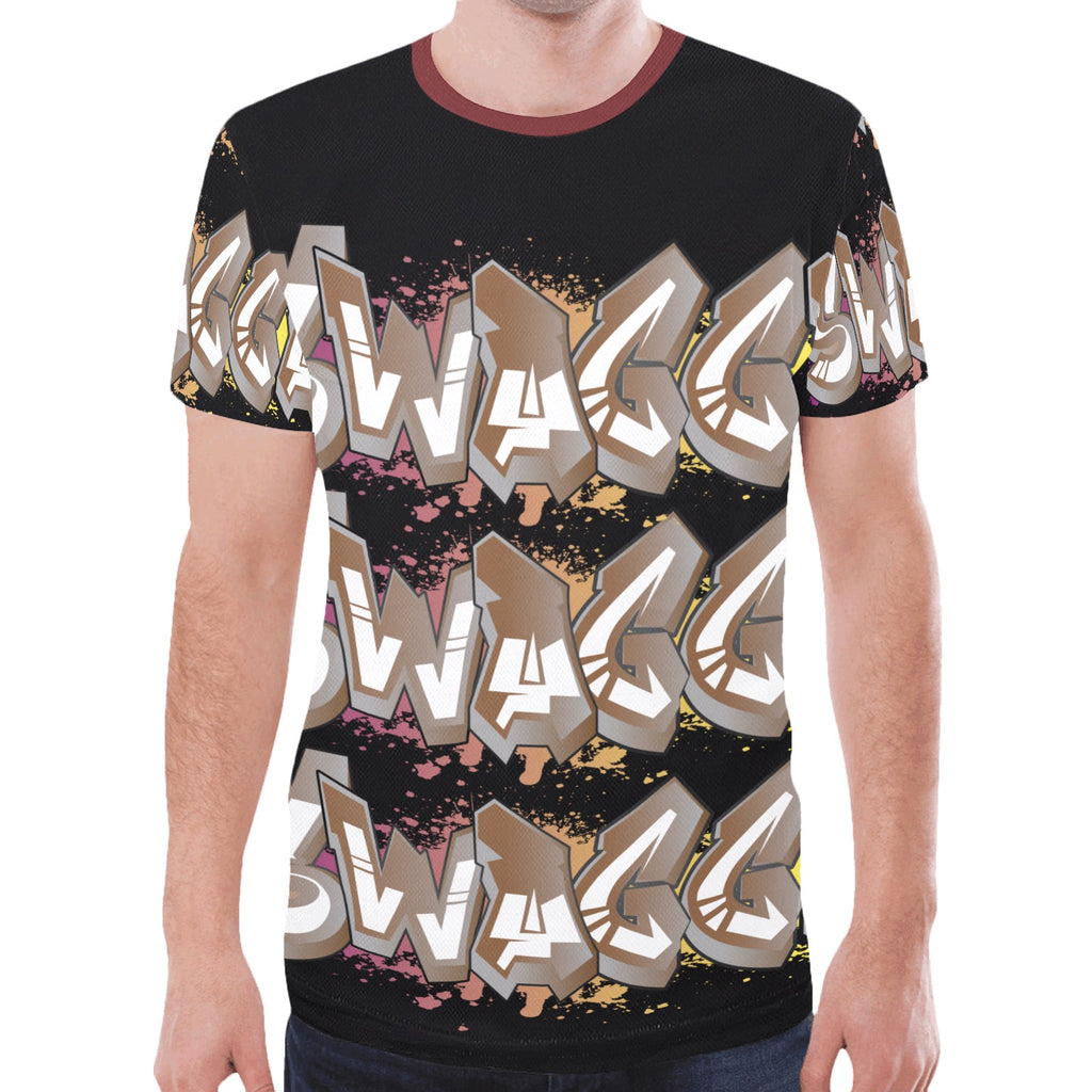 Final SWAGGA LOGO Mens tee blk New All Over Print T-shirt for Men (Model T45)