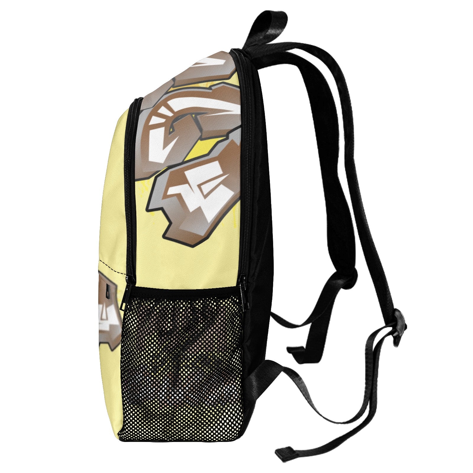 PUSH SWAGGA Fabric Backpack with Side Mesh Pockets (Model 1659)