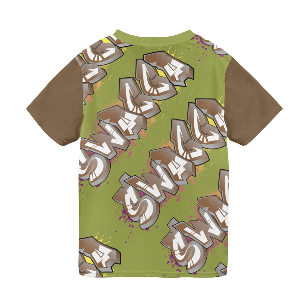 Final SWAGGA LOGO Olive Green New All Over Print T-shirt for Men (Model T45)