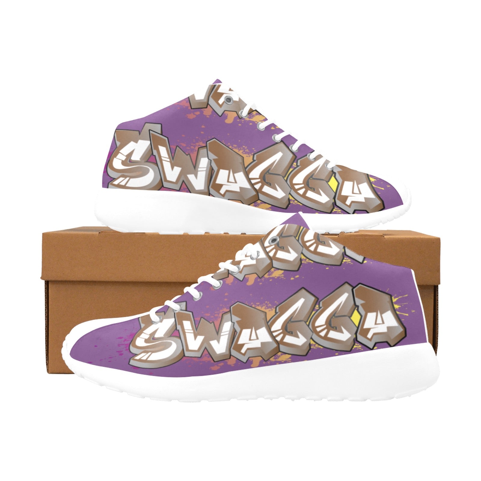 Final SWAGGA LOGOMENS PURPLE Men's Basketball Training Shoes (Model 47502)