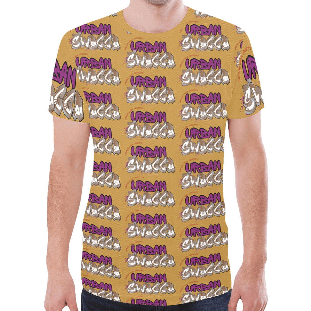 Urban SWAGGA CINNAMON New All Over Print T-shirt for Men (Model T45)