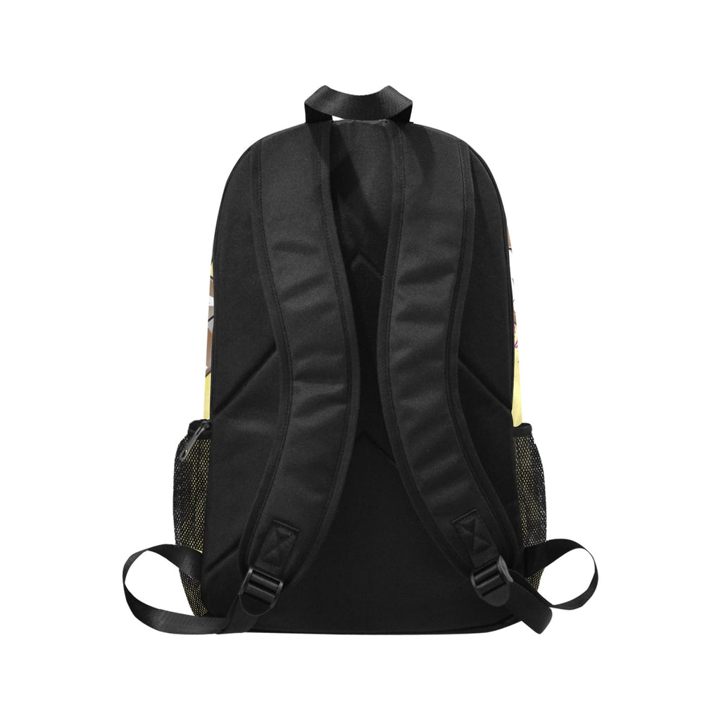 PUSH SWAGGA Fabric Backpack with Side Mesh Pockets (Model 1659)