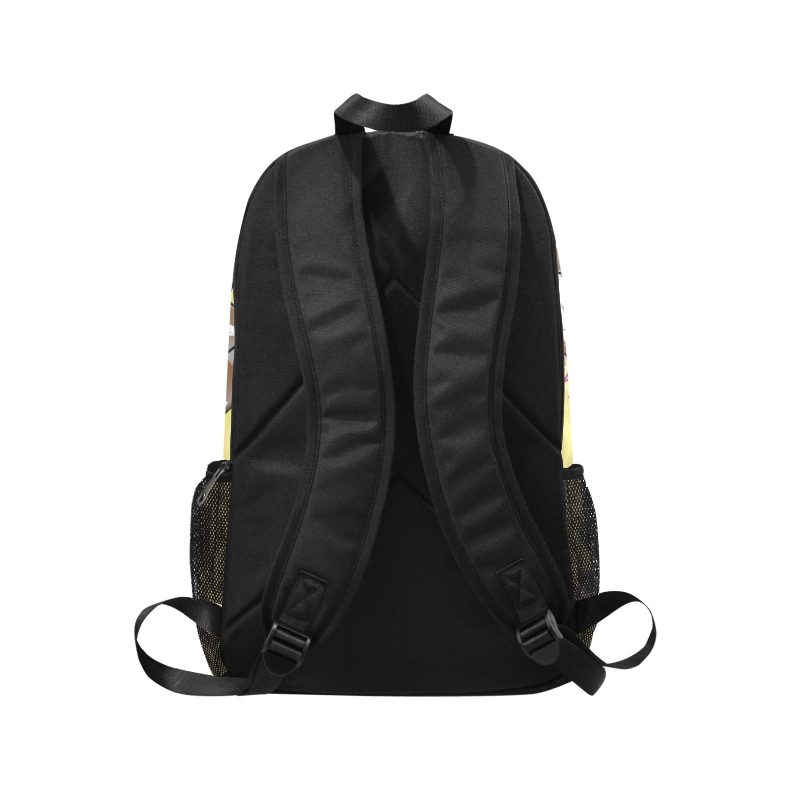 PUSH SWAGGA Fabric Backpack with Side Mesh Pockets (Model 1659)