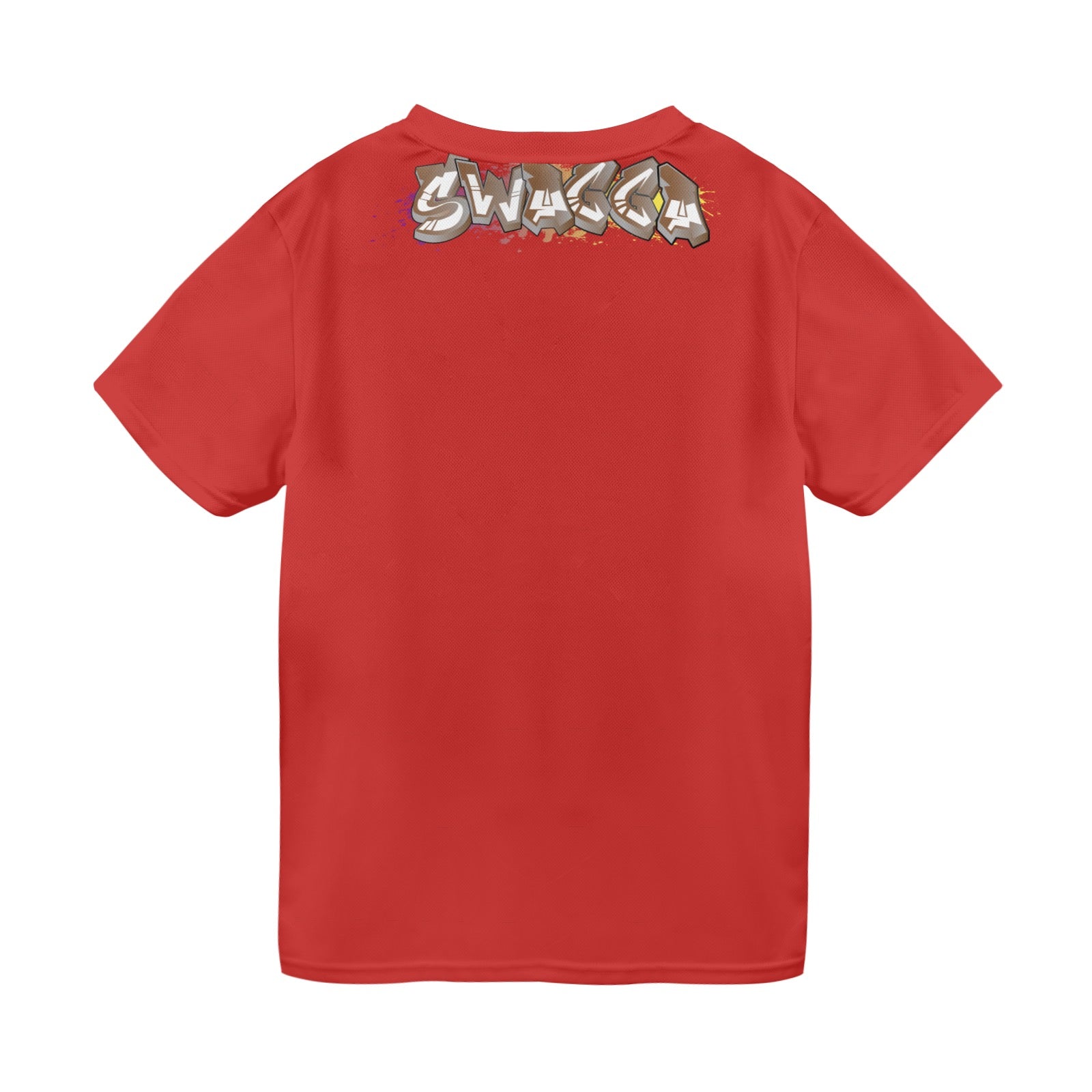 Final SWAGGA LOGO Red New All Over Print T-shirt for Men (Model T45)