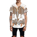 Final SWAGGA LOGO WHITE BASEBALL MENS All Over Print Baseball Jersey for Men (Model T50)
