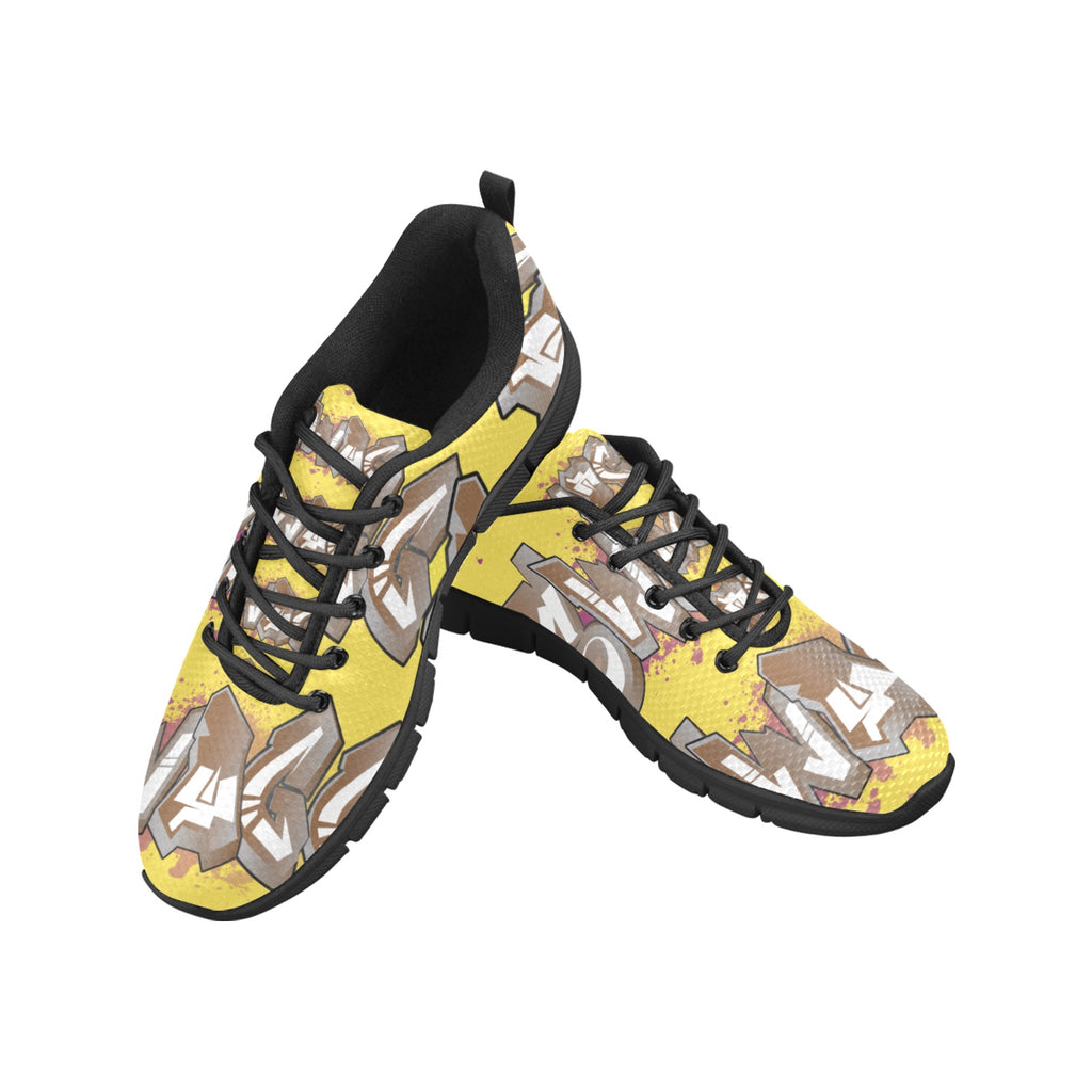 Final SWAGGA LOGO Banana Shoe Women's Breathable Running Shoes (Model 055)