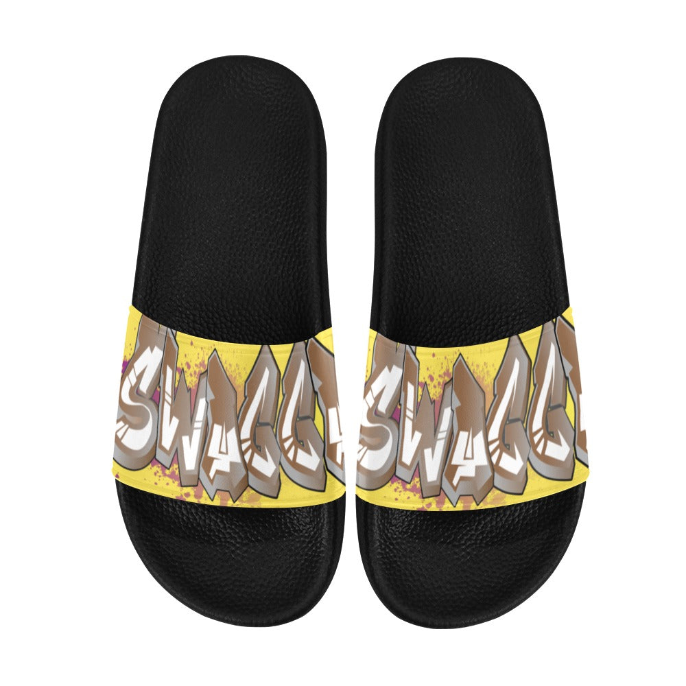 Final SWAGGA LOGO Women's Slide Sandals (Model 057)