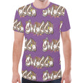 Final SWAGGA LOGO PURPLE New All Over Print T-shirt for Men (Model T45)