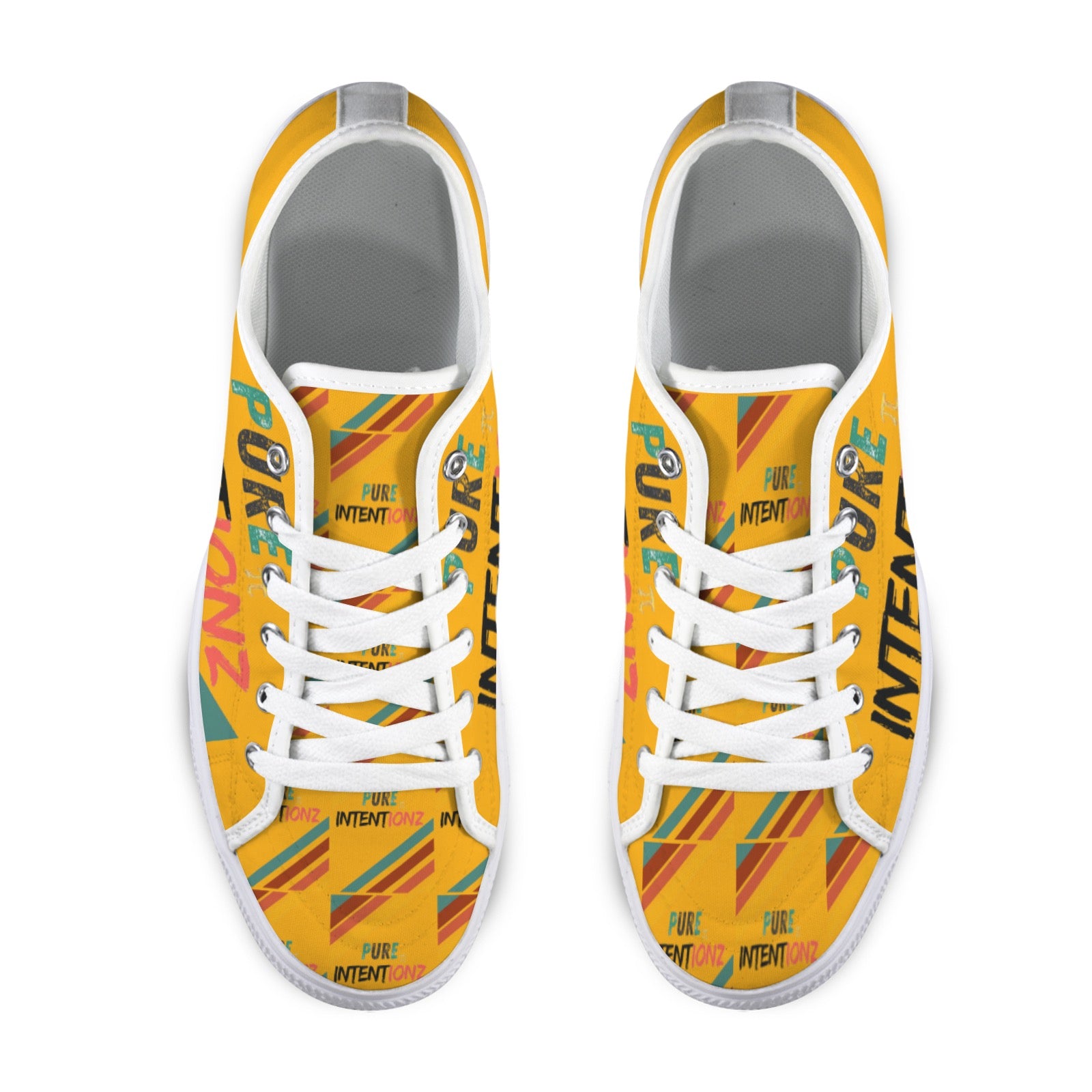 multicultural-UR INTENT Gold Seattle Low Top Women's Shoes (Model 1013-6)