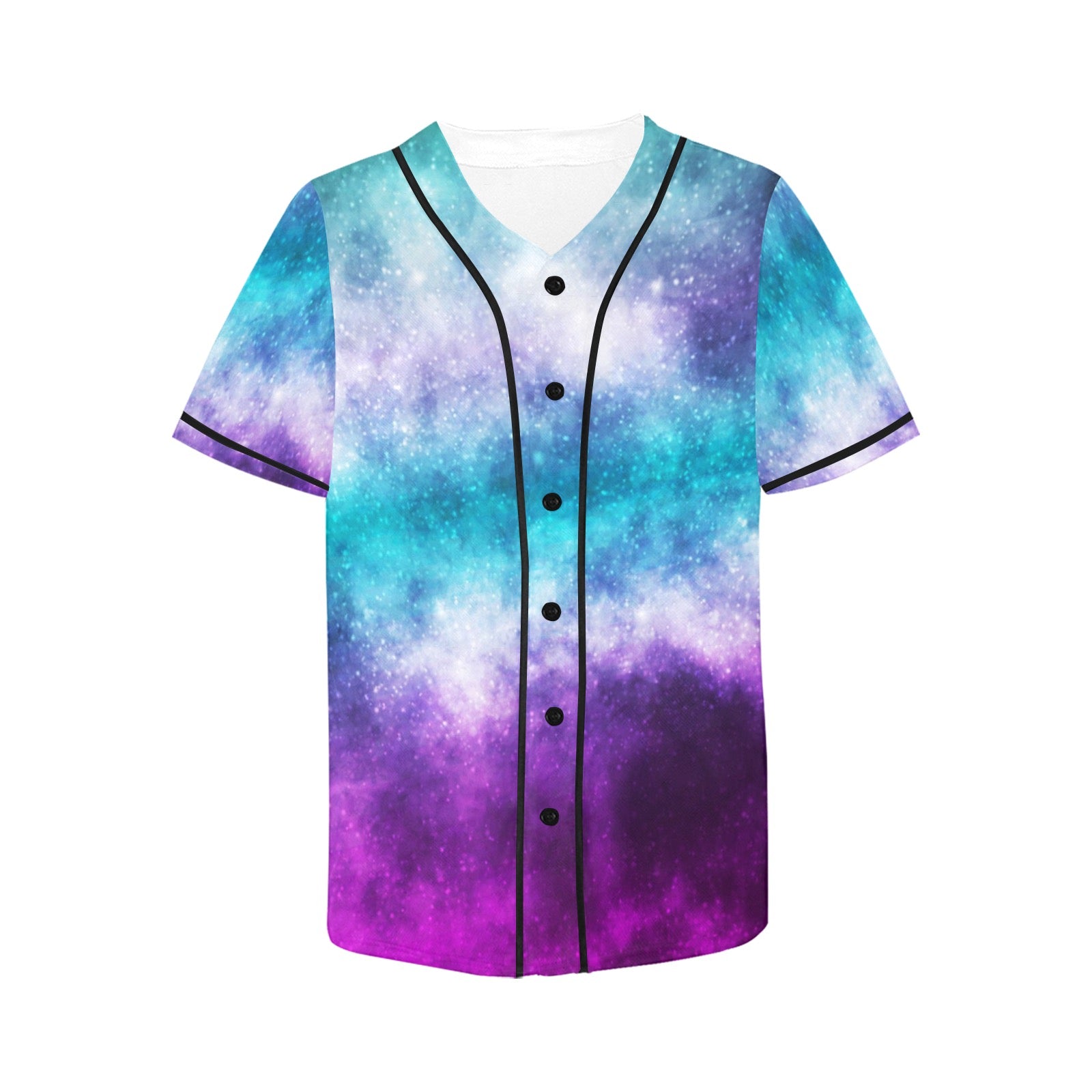 realistic cosmic galaxy.jpg All Over Print Baseball Jersey for Women (Model T50)