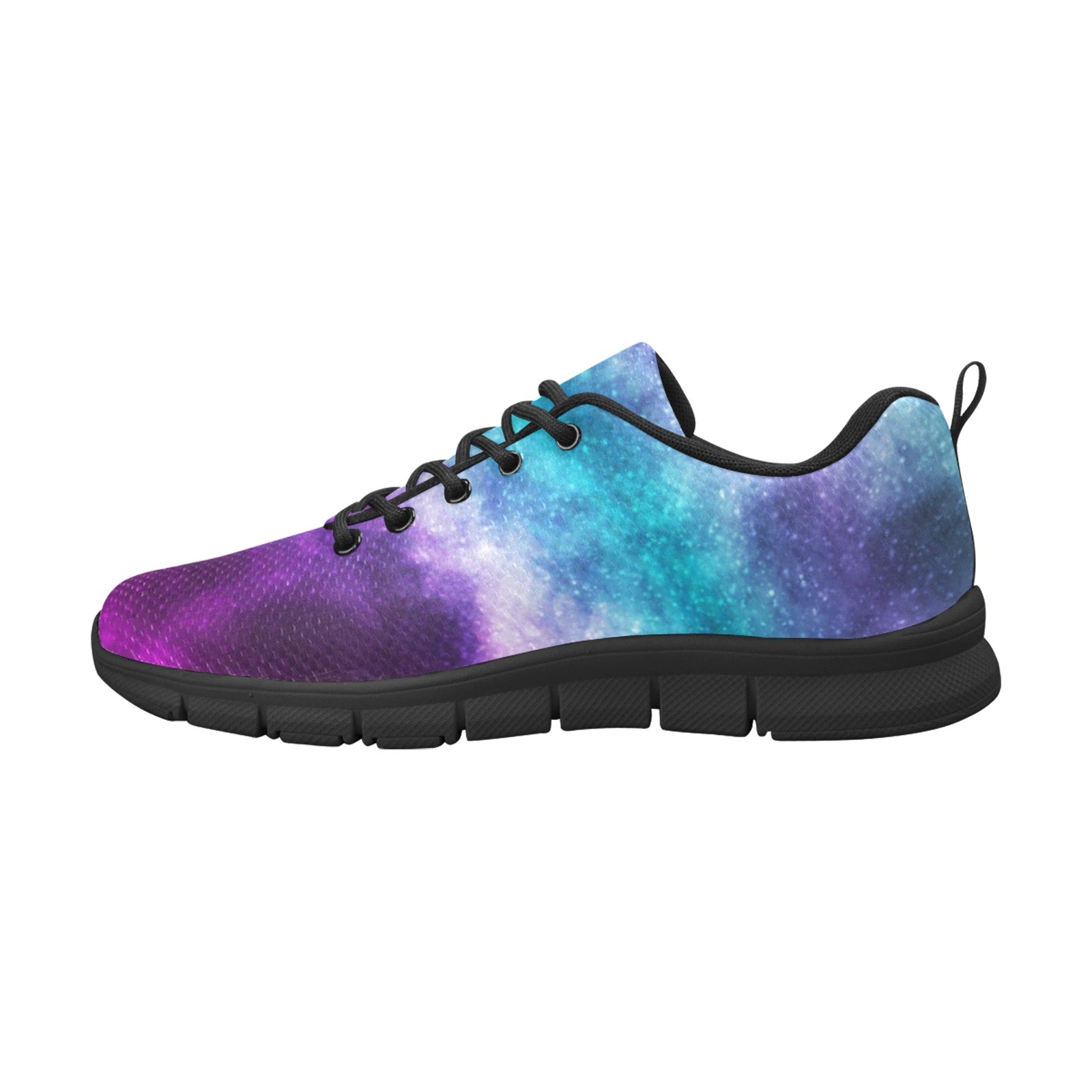 realistic cosmic galaxy.jpg Women's Breathable Running Shoes (Model 055)