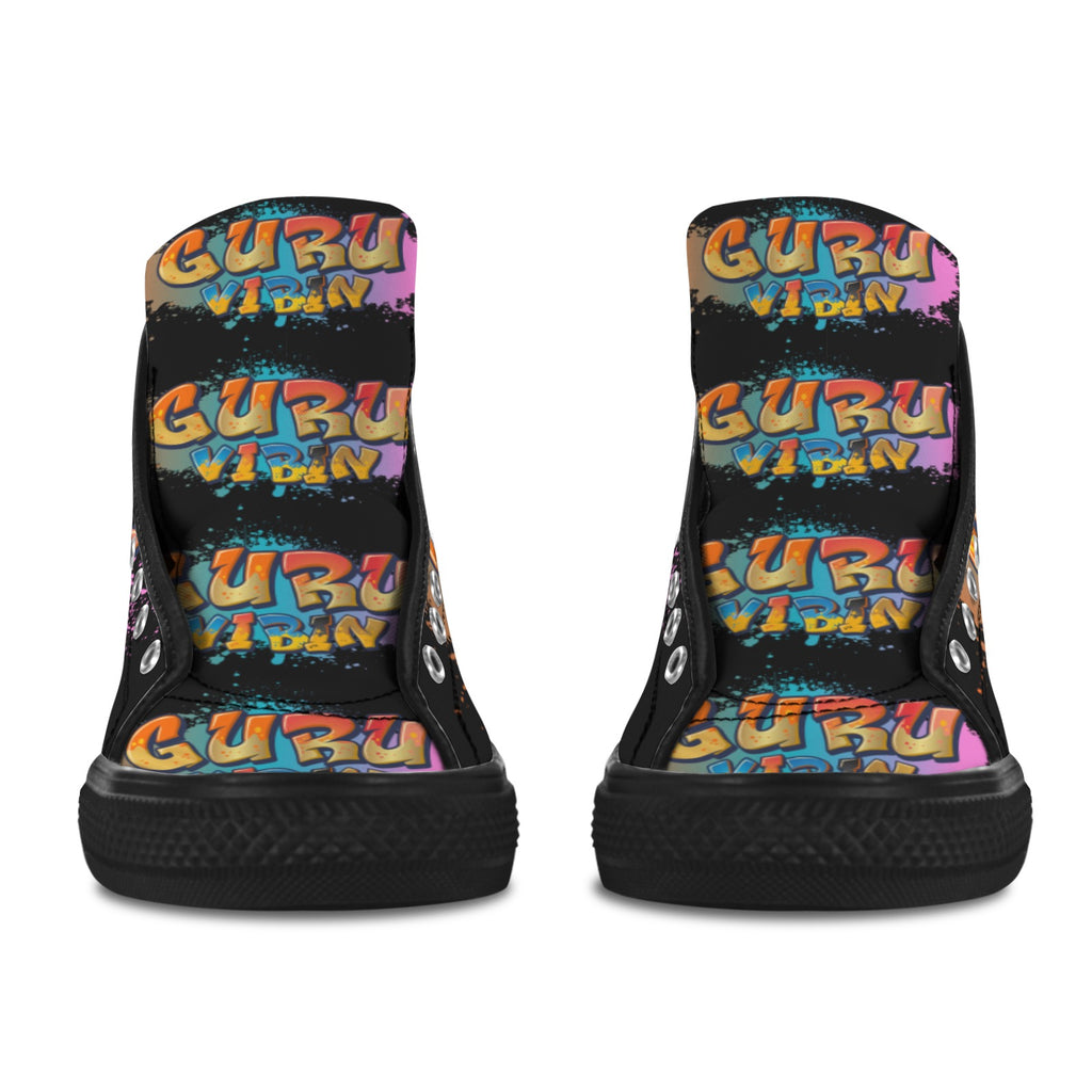 Guru Vibin' Blk Vancouver H Women's Canvas Shoes (1013-1)