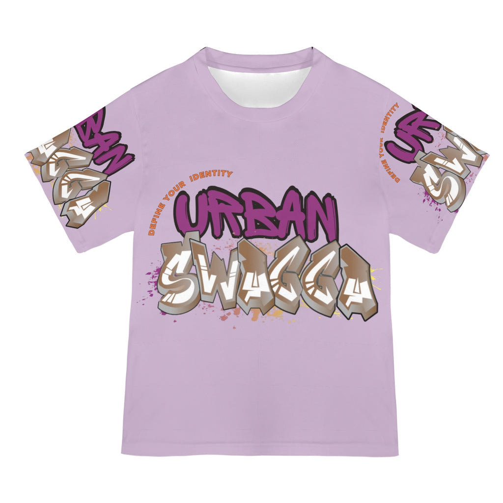 Lilac Urban New All Over Print T-shirt for Women (Model T45)