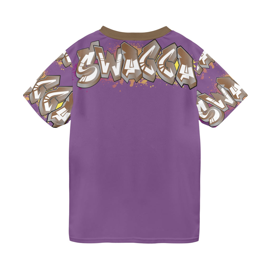 Final SWAGGA LOGO MENS PURPLE New All Over Print T-shirt for Men (Model T45)