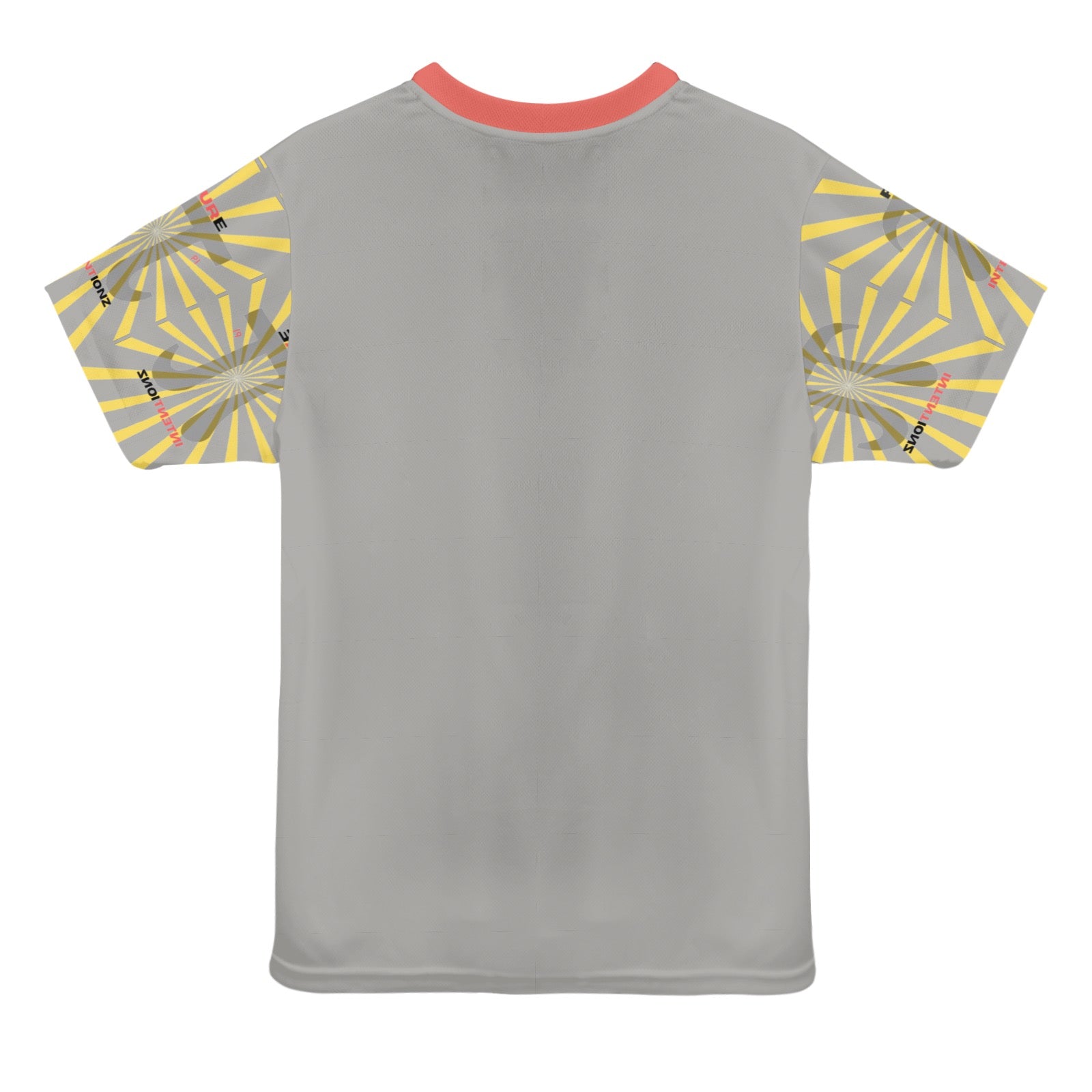 UR INTENT Yellow/Gray New All Over Print T-shirt for Women (Model T45)