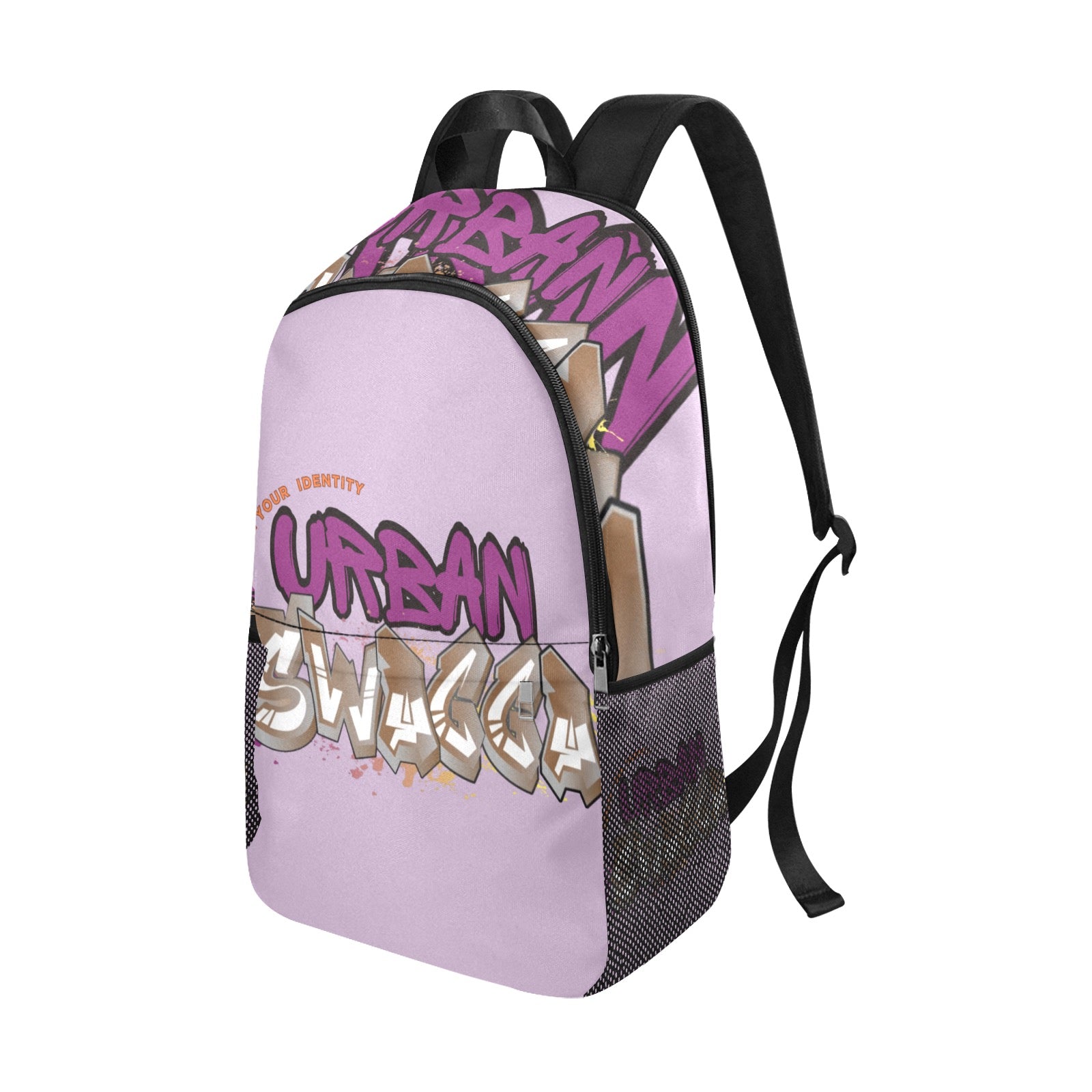 Urban SWAGGA U Fabric Backpack with Side Mesh Pockets (Model 1659)