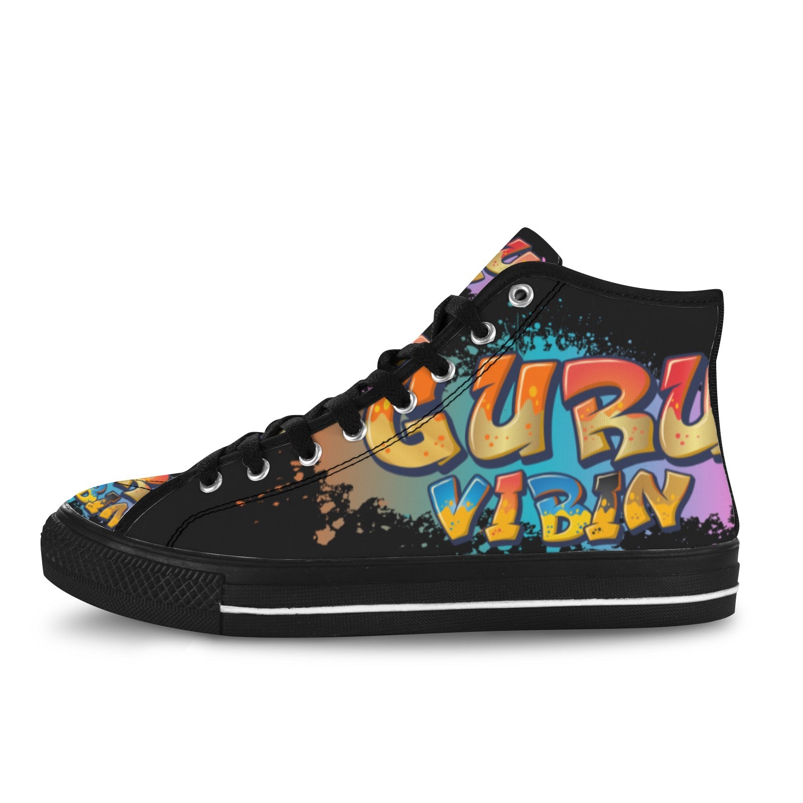 Guru Vibin' Blk Vancouver H Women's Canvas Shoes (1013-1)