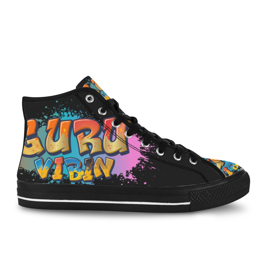 Guru Vibin' Blk Vancouver H Women's Canvas Shoes (1013-1)
