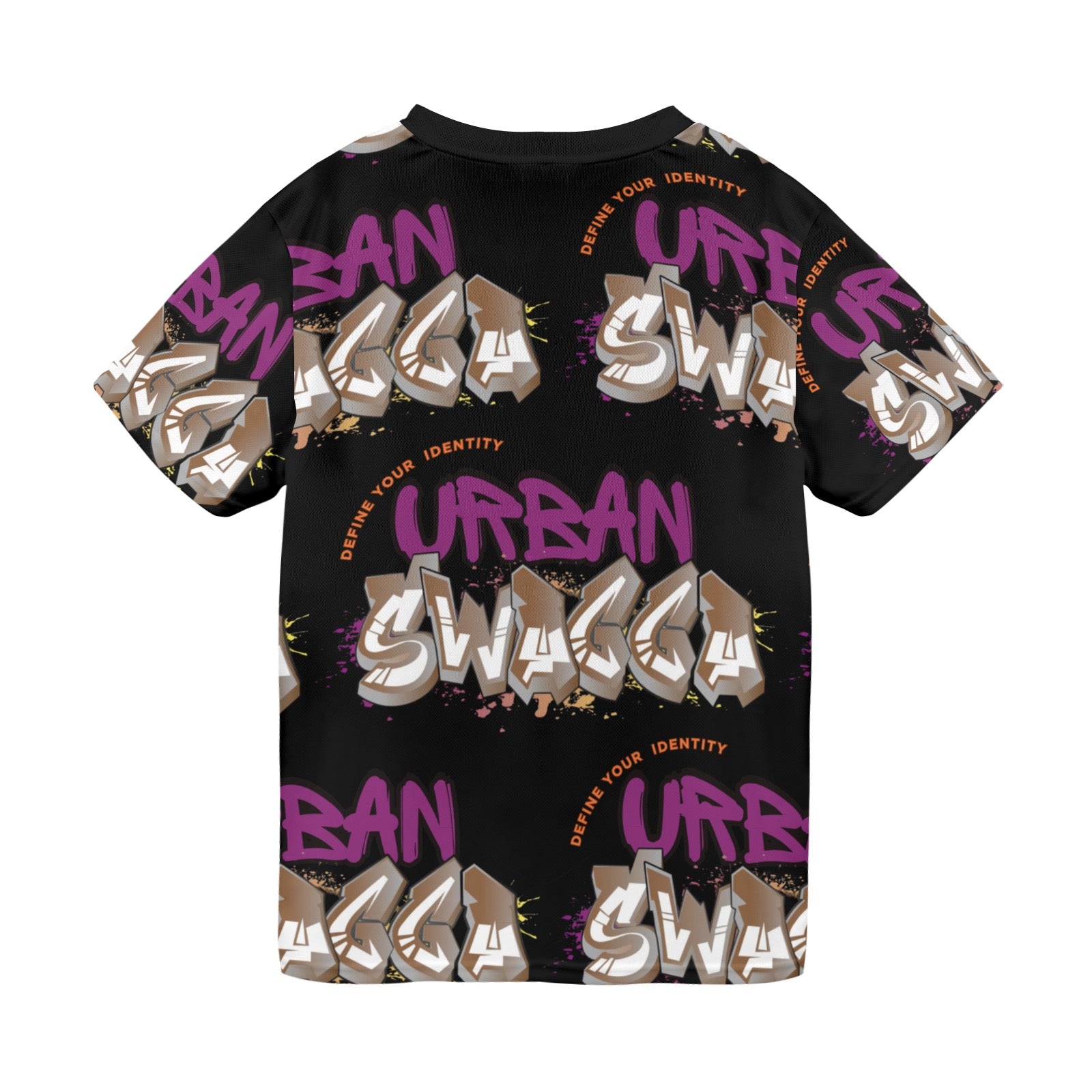 Urban SWAGGA BLK New All Over Print T-shirt for Men (Model T45)