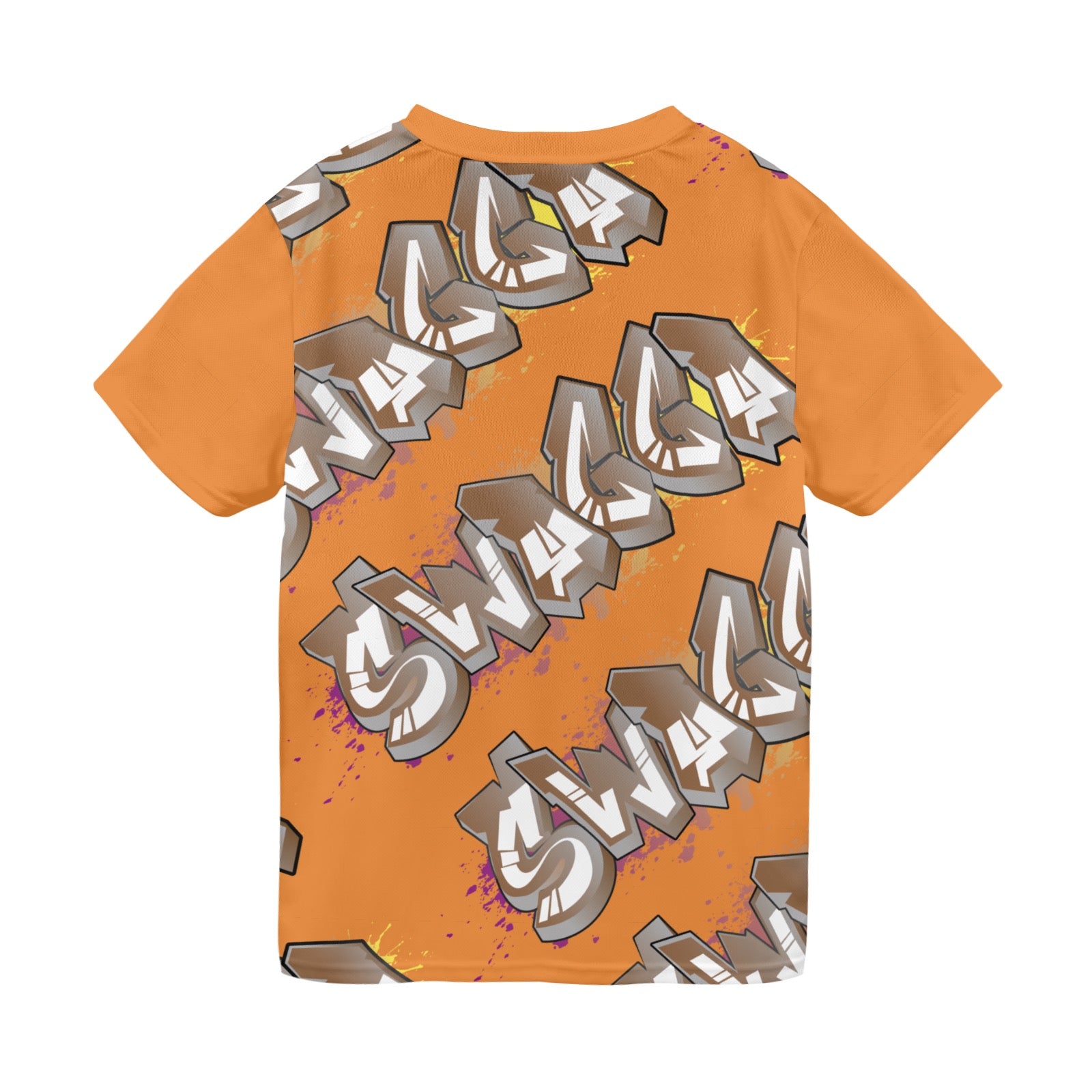 Final SWAGGA LOGO Orange New All Over Print T-shirt for Men (Model T45)
