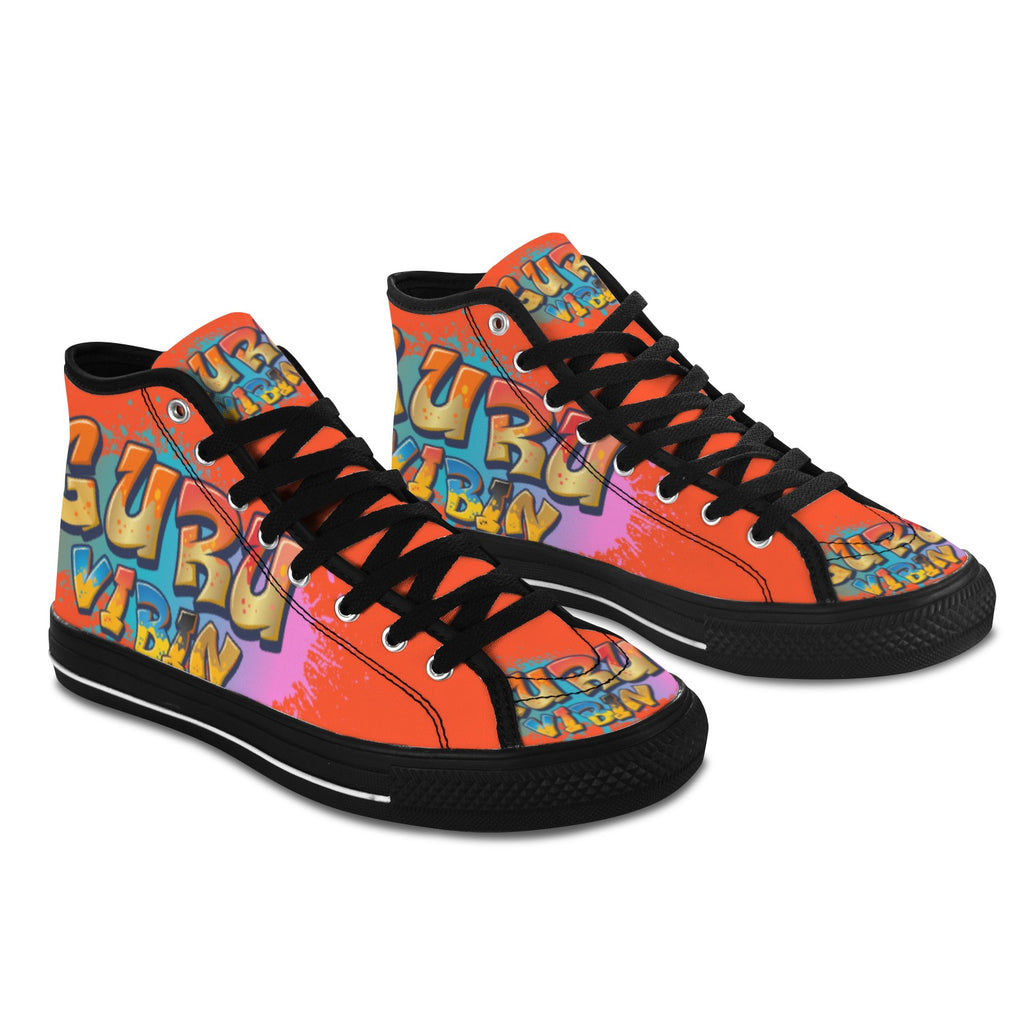 Bright Orange Womens Vancouver H Women's Canvas Shoes (1013-1)