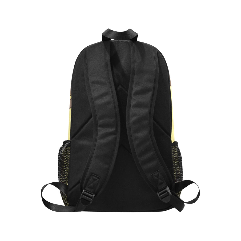 PUSH SWAGGA Fabric Backpack with Side Mesh Pockets (Model 1659)