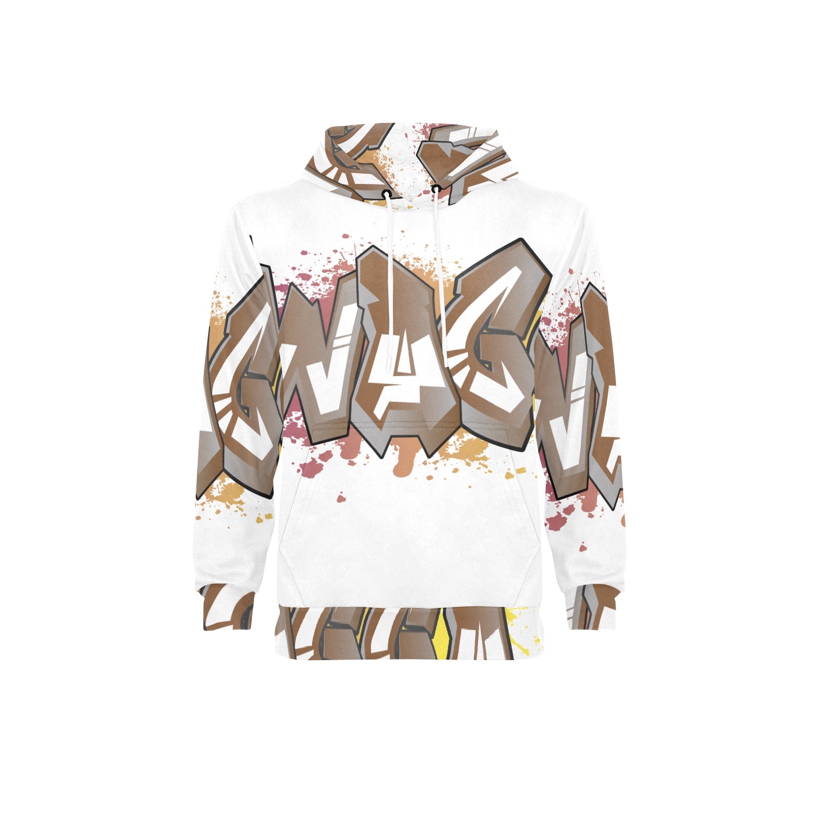 Final SWAGGA LOGO Men's Long Sleeve Fleece Hoodie (Model H55)